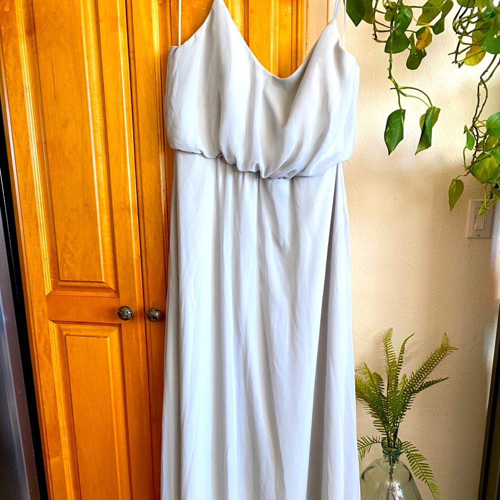 Full length BIRDY Bridesmaids Dress - Dove Grey